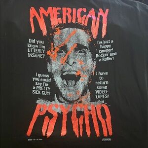 American Psycho 3XL Shirt